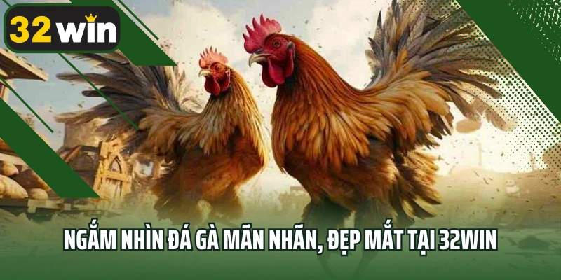 Ngắm nhìn đá gà mãn nhãn, đẹp mắt tại 32win